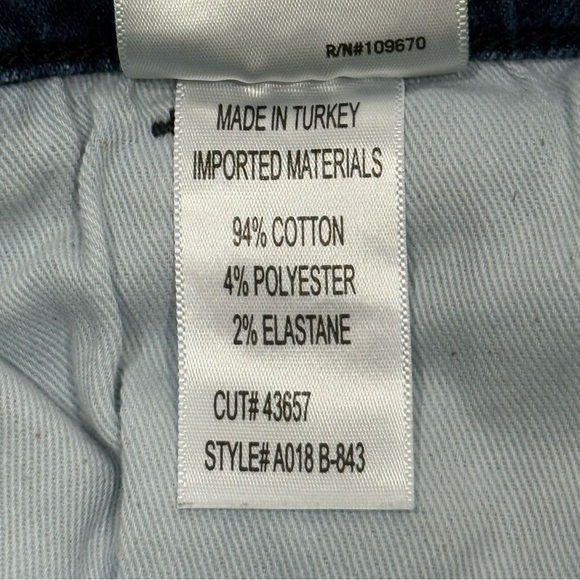 Agolde Sophie Skinny Jeans High Rise Cropped Distressed Dark Wash Blue Size 25 - Picture 10 of 11